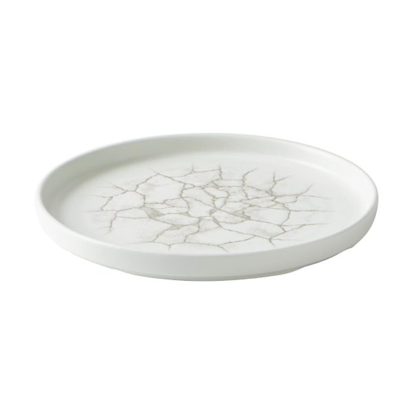 Churchill Studio Prints Kintsugi Agate Walled Plates Grey 220mm (Pack of 6) - Image 2