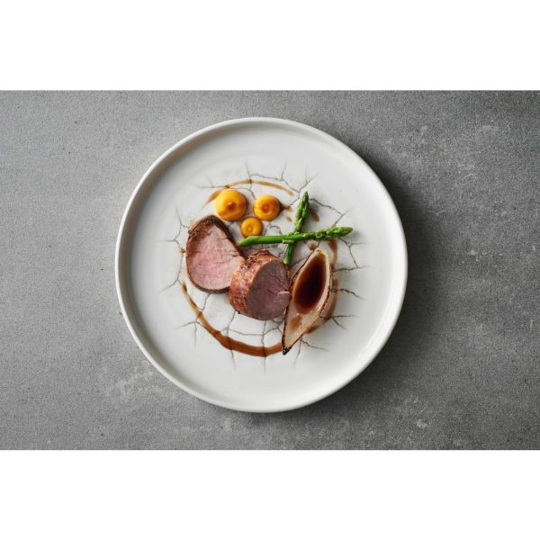 Churchill Studio Prints Kintsugi Agate Walled Plates Grey 220mm (Pack of 6) - Image 4
