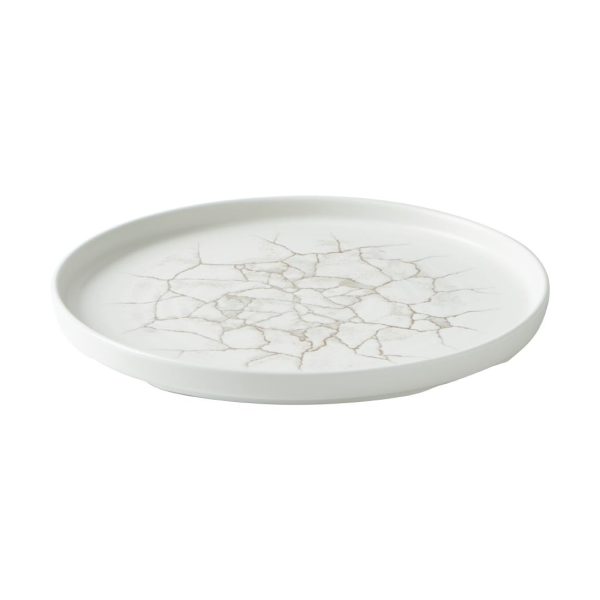 Churchill Studio Prints Kintsugi Agate Walled Plates Grey 260mm (Pack of 6) - Image 4