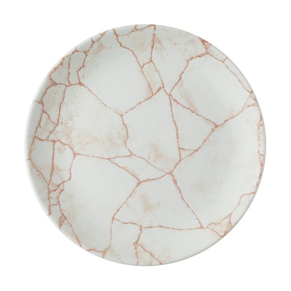 Churchill Studio Prints Kintsugi Evolve Coupe Plates Coral 220mm(Pack of 12)