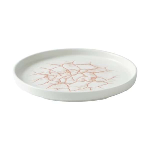 Churchill Studio Prints Kintsugi Walled Plates Coral 220mm (Pack of 6) - Image 2