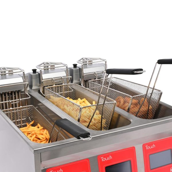 FriFri Touch 633 Electric Free Standing Triple Tank Filtration Fryer TL633M31G0 - Image 3