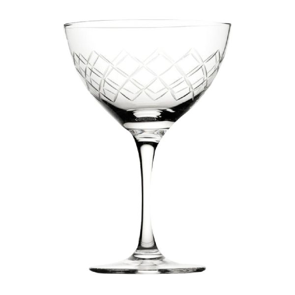 Utopia Raffles Diamond Martini Glasses 190ml (Pack of 6)