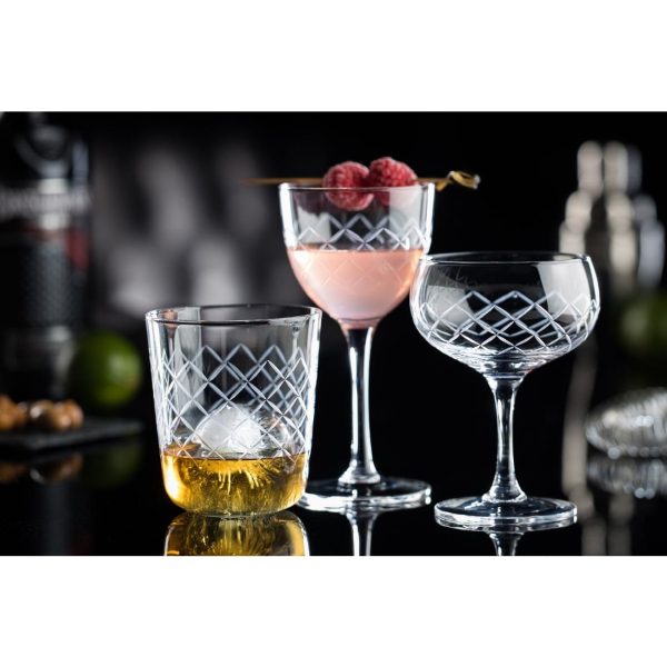Utopia Raffles Diamond Martini Glasses 190ml (Pack of 6) - Image 2