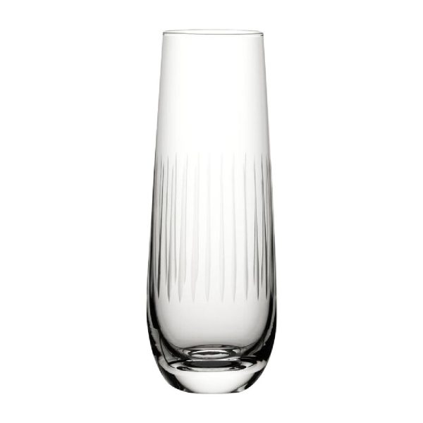 Utopia Raffles Lines Champagne Glasses 300ml (Pack of 6)