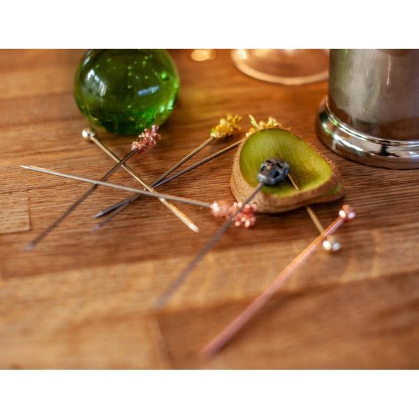 Beaumont Ball Garnish Pick Gold Plated (Pack of 10) - Image 2