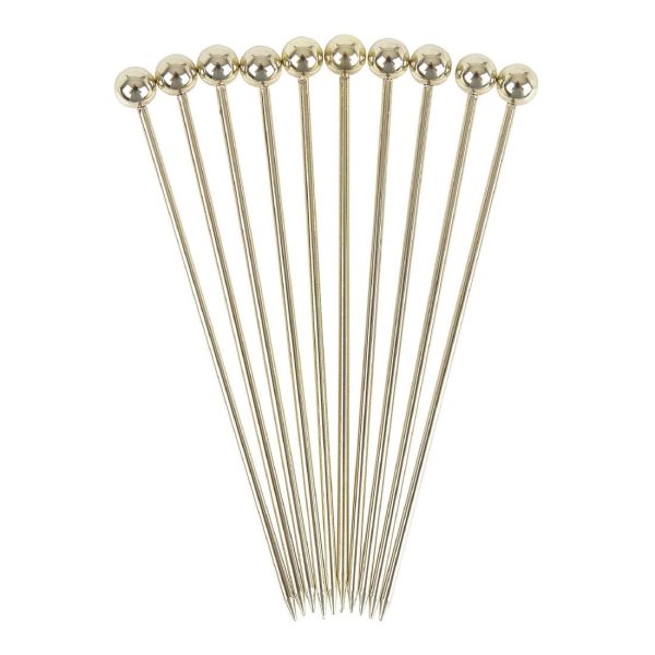 Beaumont Ball Garnish Pick Gold Plated (Pack of 10) - Image 4