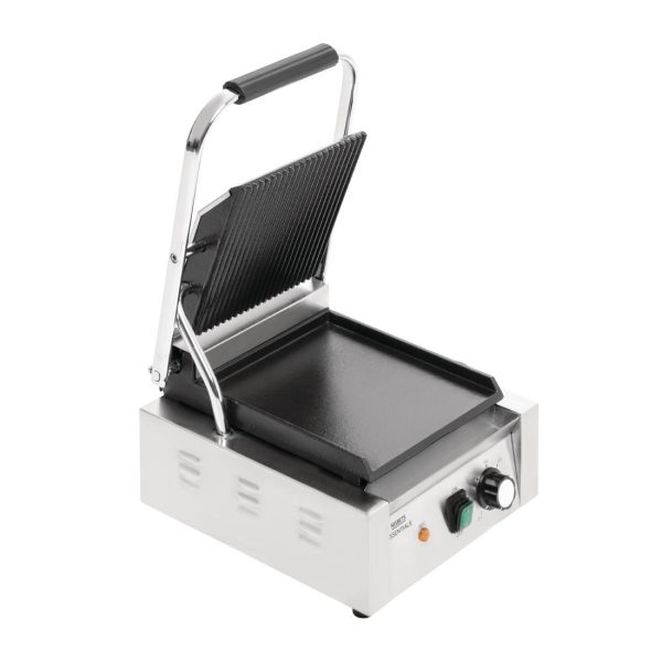 Nisbets Essentials Contact Grill Ribbed Top - Image 4