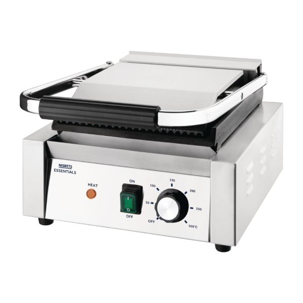 Nisbets Essentials Contact Grill Ribbed Top - Image 7
