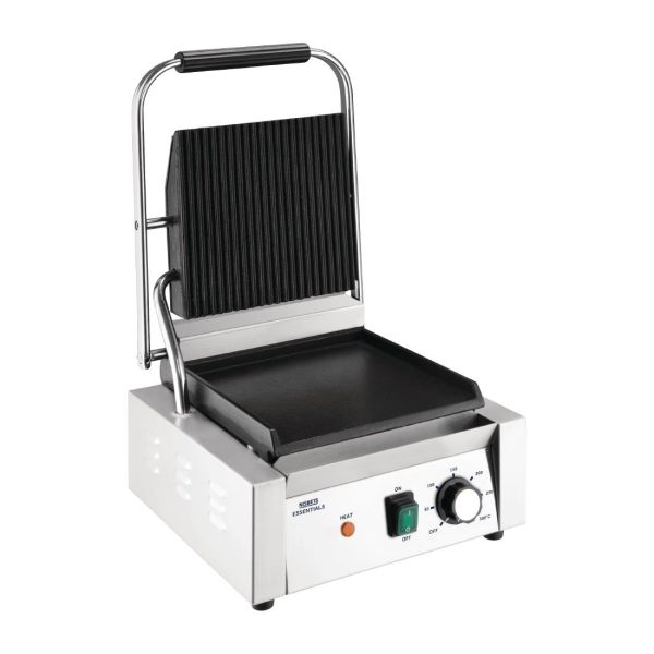 Nisbets Essentials Contact Grill Ribbed Top - Image 8