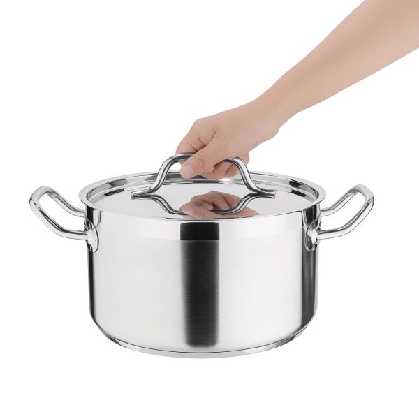 Nisbets Essentials Stainless Steel Stew Pot 5.6Ltr - Image 3