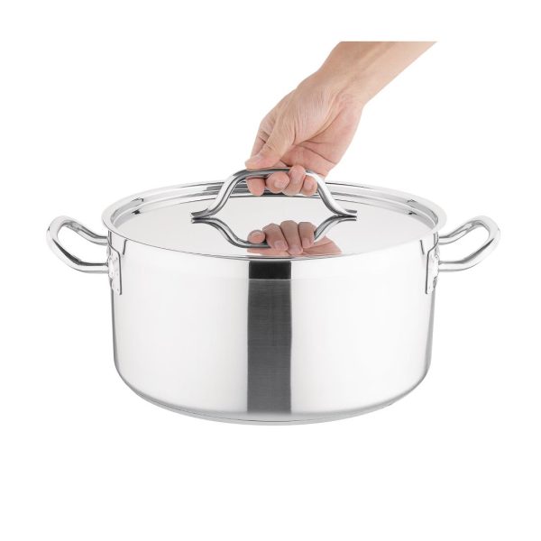Nisbets Essentials Stainless Steel Stew Pot 12Ltr - Image 3