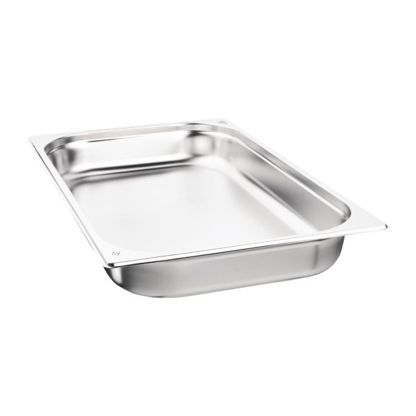 Nisbets Essentials Stainless Steel Gastronorm Tray 65mm (Pack 3) - Image 2