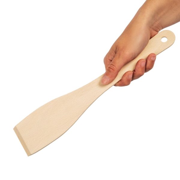 Nisbets Essentials Wooden Spatula 12" - Image 4