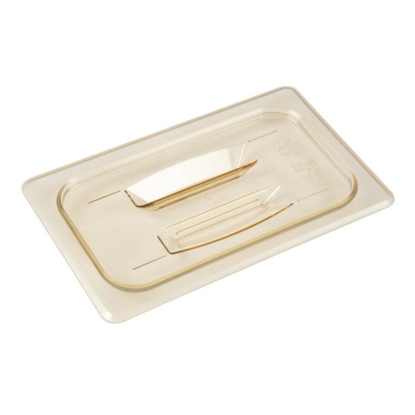 Cambro High Heat Polycarbonate 1/4 Gastronorm Lid with Handle