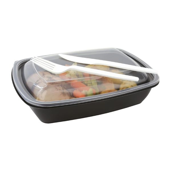 Fastpac Medium Rectangular Food Containers 900ml / 32oz (Pack of 300) - Image 3