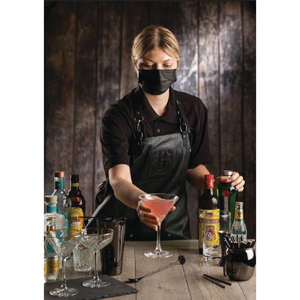 Black Type IIR Front of House Face Masks (Pack of 50) - Image 4