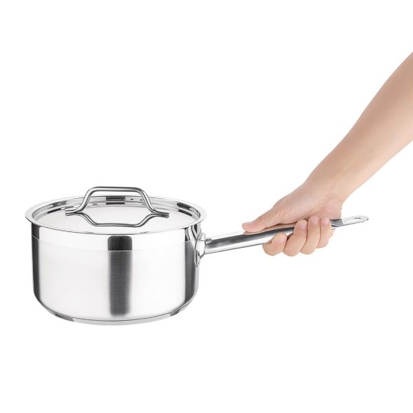 Nisbets Essentials Stainless Steel Saucepan 3000ml - Image 7