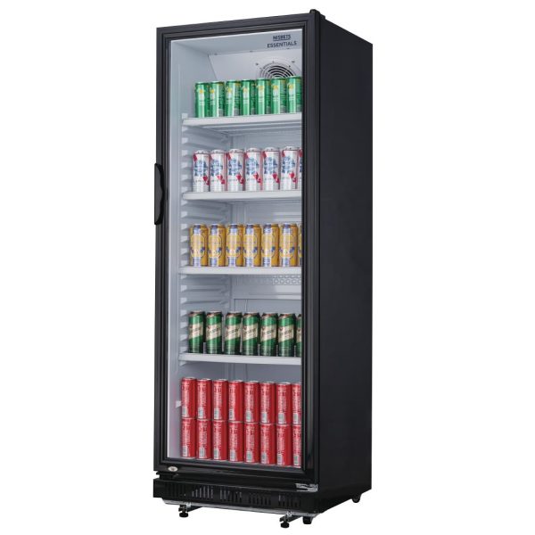 Nisbets Essentials Upright Display Fridge Black 346Ltr - Image 3