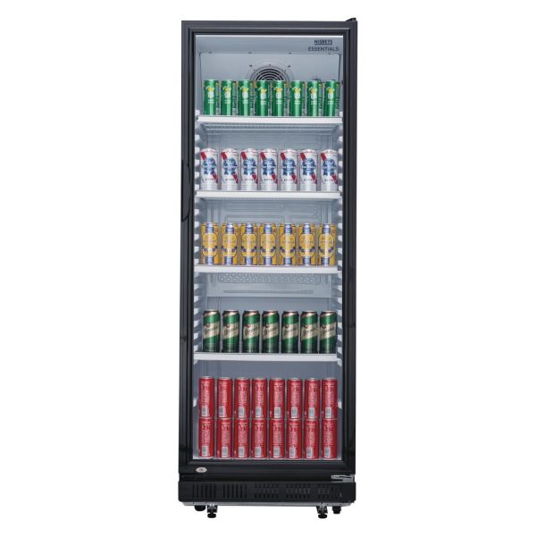 Nisbets Essentials Upright Display Fridge Black 346Ltr - Image 4