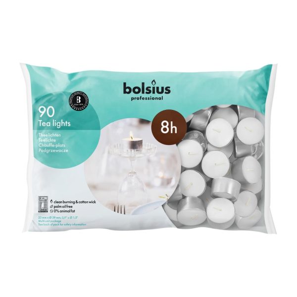 Bolsius Professional 8 Hour Tealights (Pack of 90) - Image 2