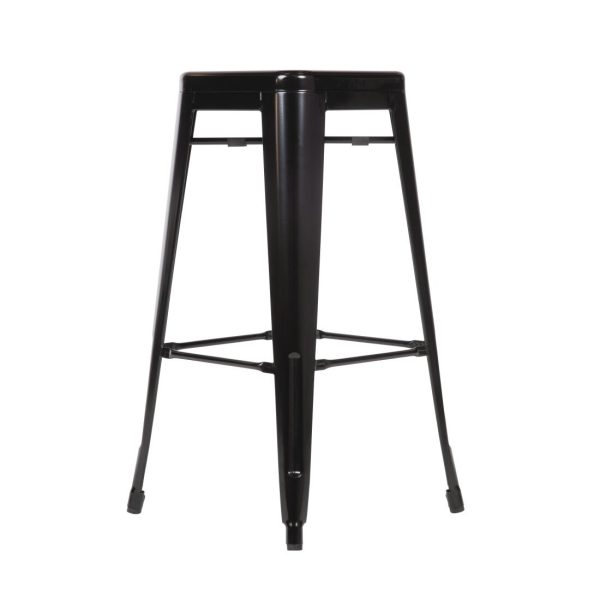 Bolero Bistro Steel High Stool Black (Pack of 4) - Image 13