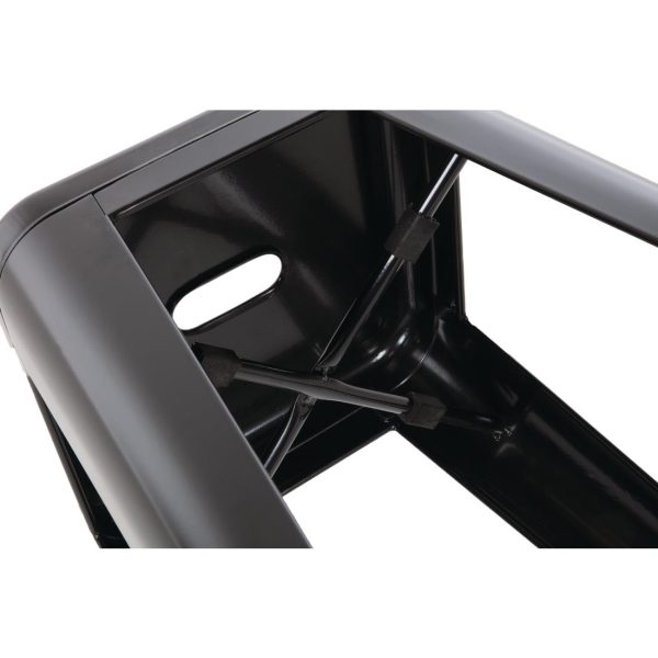 Bolero Bistro Steel High Stool Black (Pack of 4) - Image 10