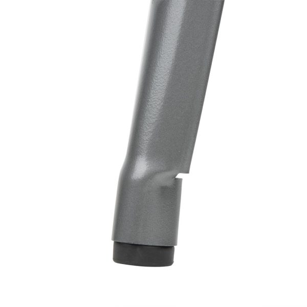Bolero Bistro High Stool With Backrest Gun Metal (Pack of 4) - Image 6