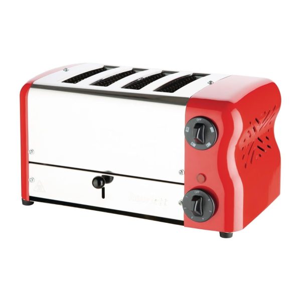 Rowlett Esprit 4 Slot Toaster Traffic Red w/2x Additional Elements & Sandwich Cage - Image 5