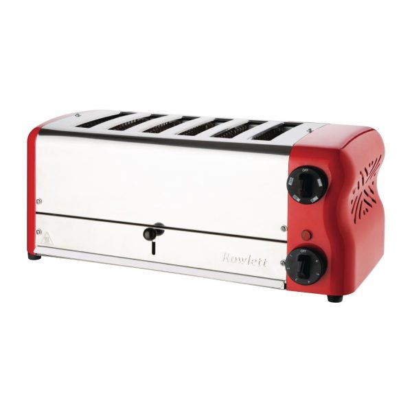 Rowlett Esprit 6 Slot Toaster Traffic Red w/2x Additional Elements & Sandwich Cage - Image 5