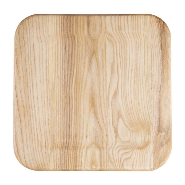 Bolero Bistro Low Stools with Wooden Seatpad White (Pack of 4) - Image 6