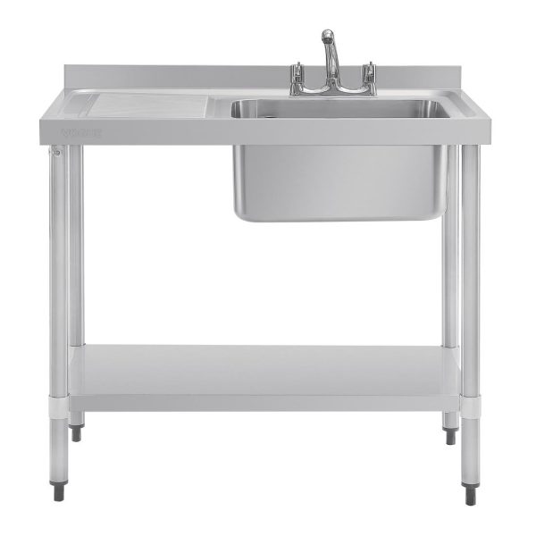 Vogue Single Sink Left Hand Drainer 1000mm - Image 2