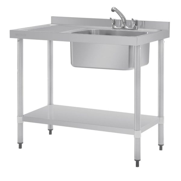 Vogue Single Sink Left Hand Drainer 1000mm - Image 3