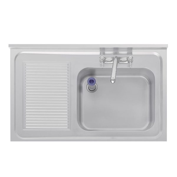Vogue Single Sink Left Hand Drainer 1000mm - Image 5