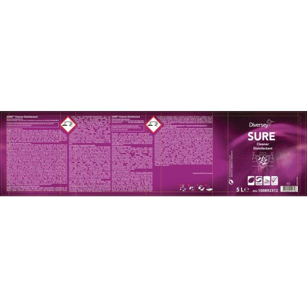 SURE Cleaner and Disinfectant Concentrate 5Ltr - Image 8