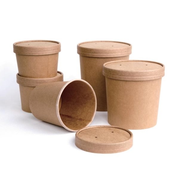 Fiesta Compostable Soup Containers 98mm 230ml / 8oz (Pack of 500) - Image 6