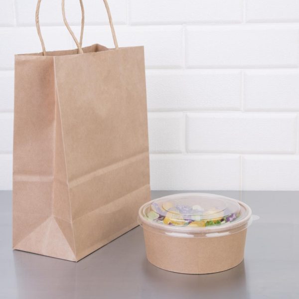 Fiesta Compostable Round Kraft Salad Bowls 750ml / 26oz (Pack of 300) - Image 5