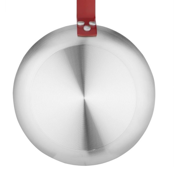 Hygiplas Non-Stick Teflon Aluminium Platinum Plus Frying Pan with Red Handle 200mm - Image 2