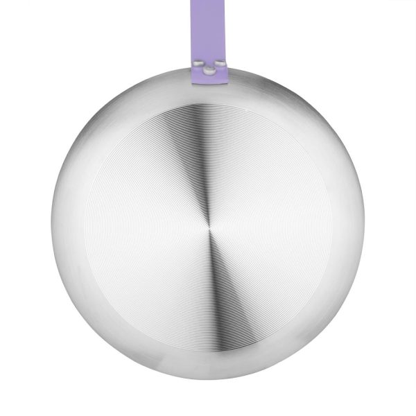 Hygiplas Non-Stick Teflon Aluminium Platinum Plus Frying Pan with Purple Handle 200mm - Image 2