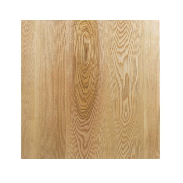 Bolero Bistro Bar Table with Wooden Top Black - Image 6