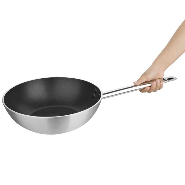 Vogue Non-stick Teflon Aluminium Platinum Plus Wok 300mm - Image 5