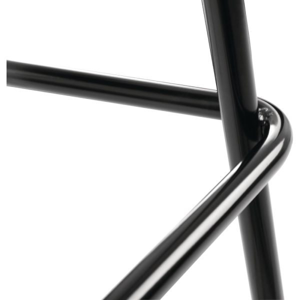 Bolero Scandi High Stools Black (Pack of 2) - Image 4