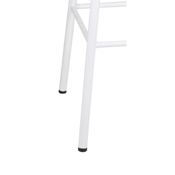 Bolero Cantina High Stools with Wooden Seat Pad White (Pack of 4) - Image 4