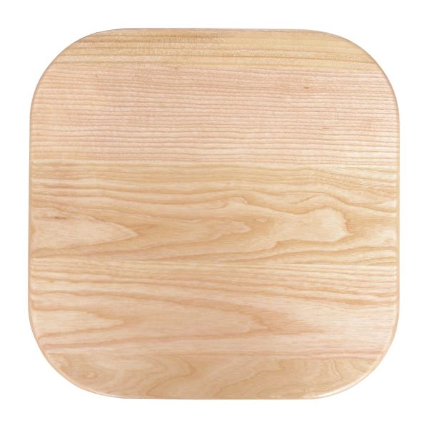 Bolero Cantina High Stools with Wooden Seat Pad White (Pack of 4) - Image 5