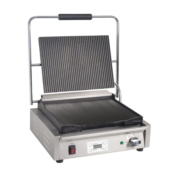 Buffalo Large Ribbed Top Contact Grill - Image 5