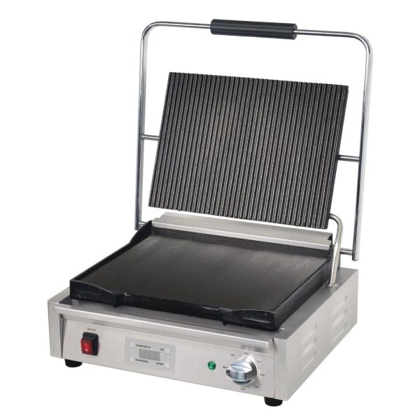 Buffalo Large Ribbed Top Contact Grill - Image 6