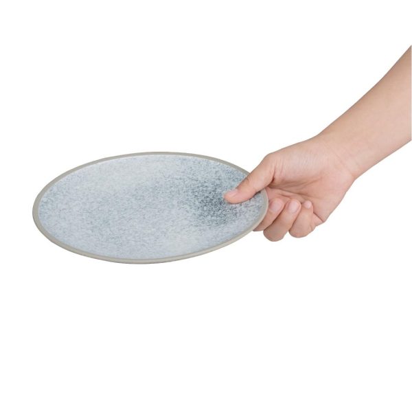 Olympia Anello Stone Raw Edge Plates 205mm (Pack of 6) - Image 3