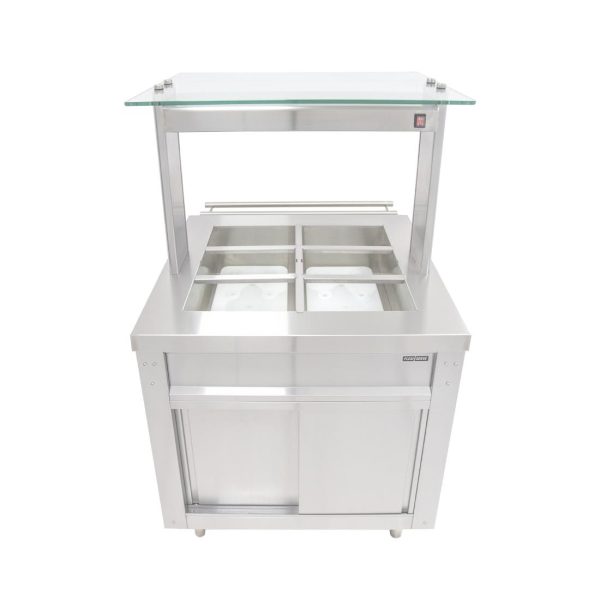 Parry Flexi-Serve Ambient Cupboard with Chilled Well and LED Illuminated Gantry FS-AW2PACK - Image 4