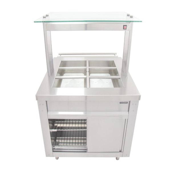 Parry Flexi-Serve Ambient Cupboard with Chilled Well and LED Illuminated Gantry FS-AW2PACK - Image 5