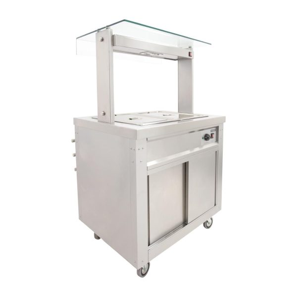 Parry Hot Cupboard with Dry Bain Marie Top and Quartz Heated Gantry FS-HB2PACK - Image 2